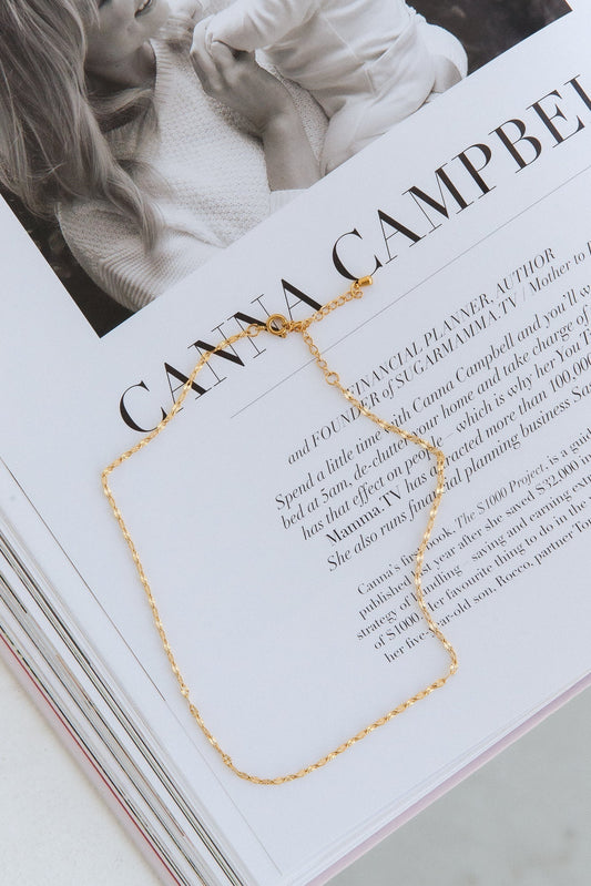 18k Gold Plated Drape on Me Necklace Gold