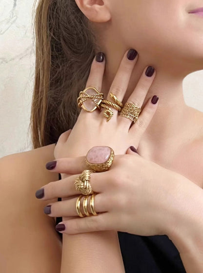 Bold Gemstone Statement Ring