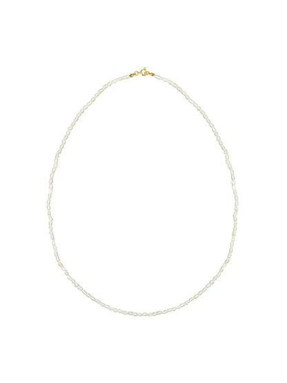 Londyn Lapis Lazuli & Rice Pearl Necklace
