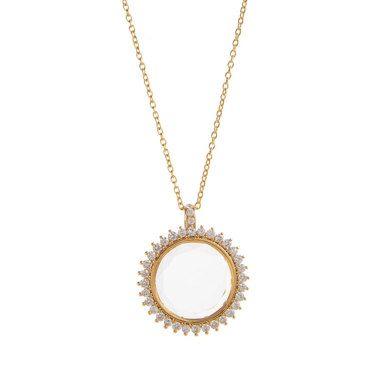 Floating Charm Locket Necklace and Mini Charms