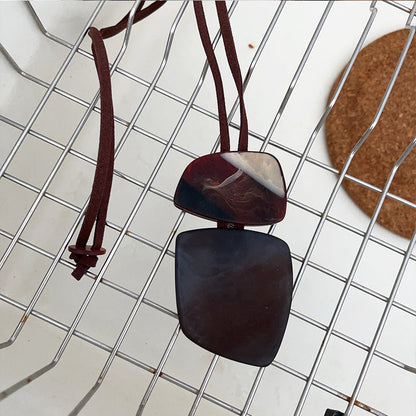 Remmi Abstract Resin Necklace