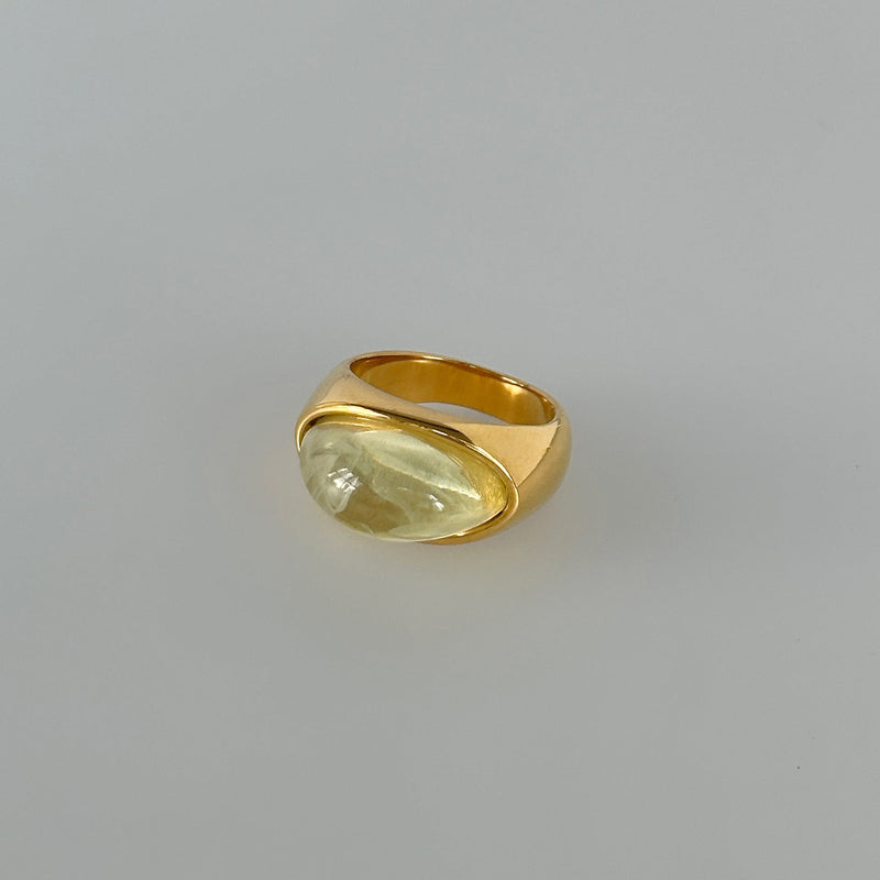 Jamiya Heart Cat Eye Ring