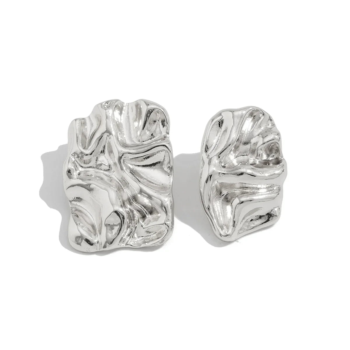 Aliyanna Asymmetric Pleated Earrings