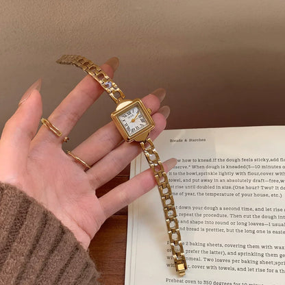 Square Dial Chain Bracelet Watch