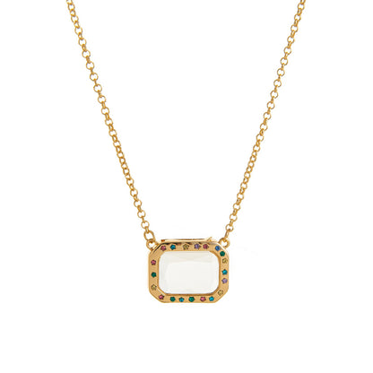 Floating Charm Locket Necklace and Mini Charms