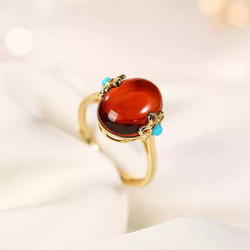 Rylie Garnet Oval Ring