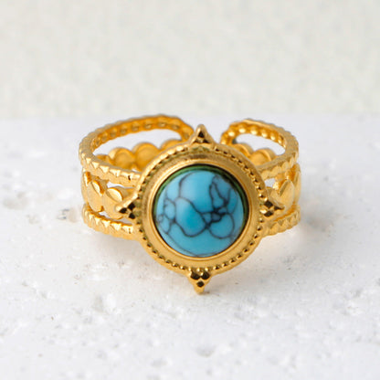 Thais Gold Statement Open Ring