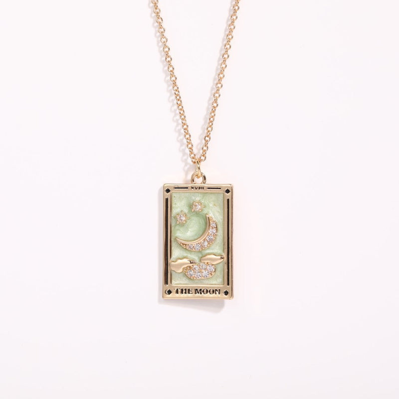 Athena Gilded Tarot Charm Necklace