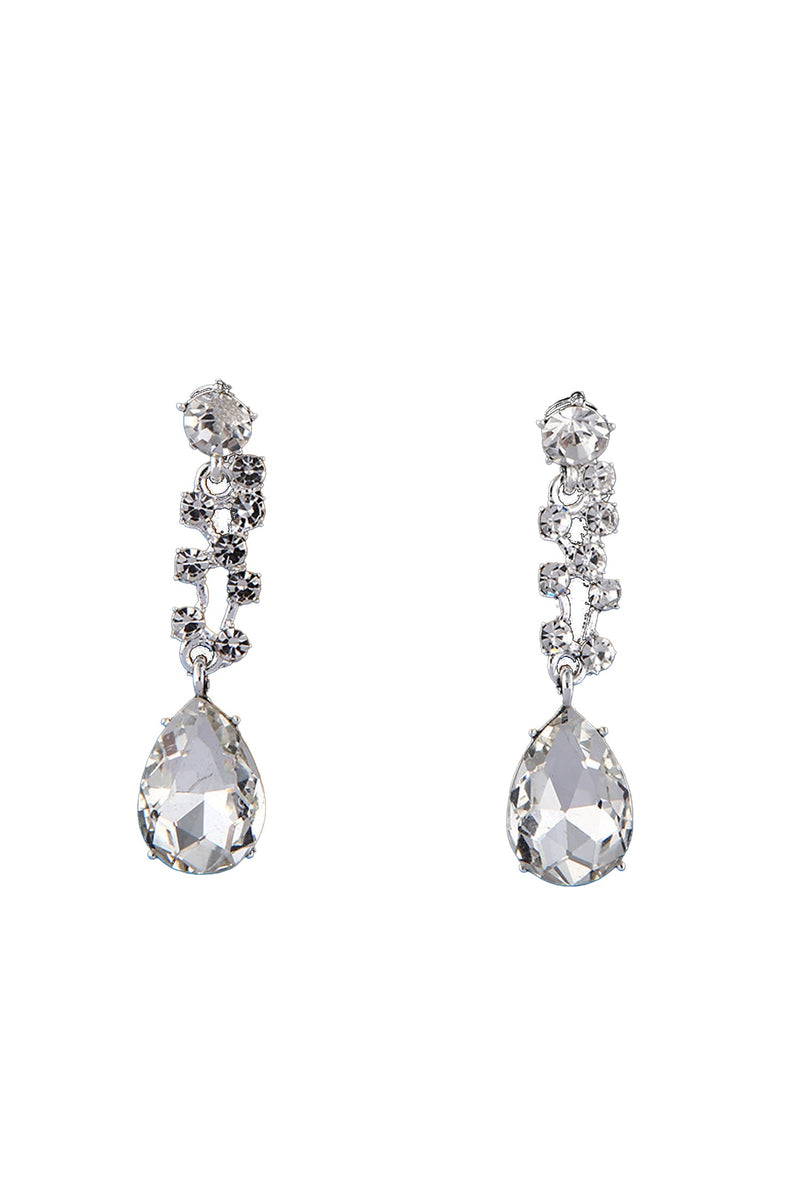 Rudolf Silver Crystal Earrings