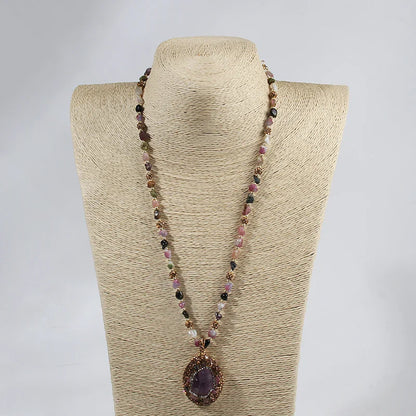 Baroque Chip Stone Necklace