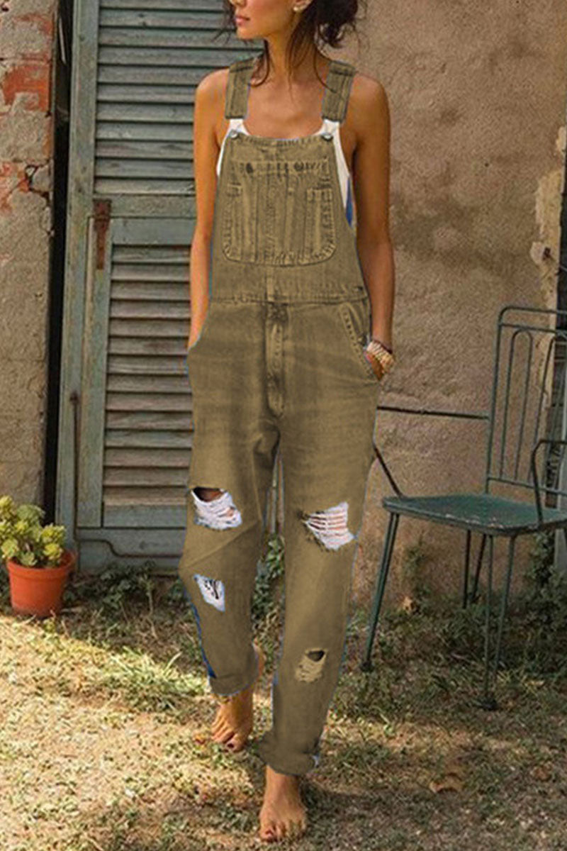 Ripped Loose Denim(5 Colors)