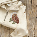 Comstylish Owl On A Dead Tree Zip-neck Casual Sweatshirt