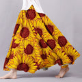 Retro Ethnic Sunflower Pattern Casual Skirt elevenforest