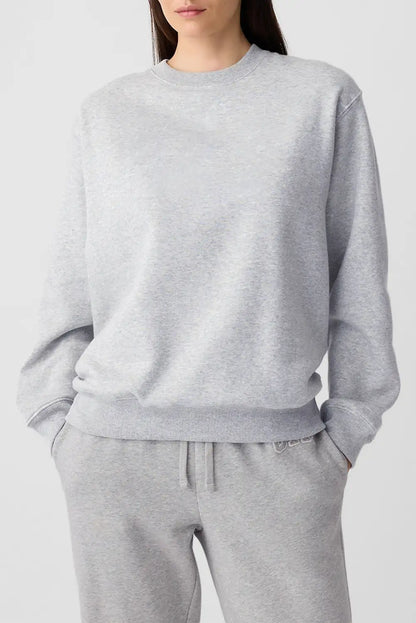 Cozy Light Grey Crewneck Sweatshirt