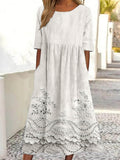 Women's Retro Floral Print Dress elevenforest