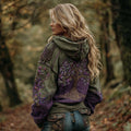 Women's Viking Celtic Knot Tree Of Life Comfort Warm Hoodie elevenforest