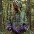 Women's Viking Celtic Knot Tree Of Life Comfort Warm Hoodie elevenforest