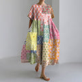 Japanese Art Print Loose Midi Dress elevenforest