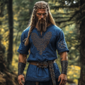 Men's Viking Celtic Art Linen Shirt elevenforest