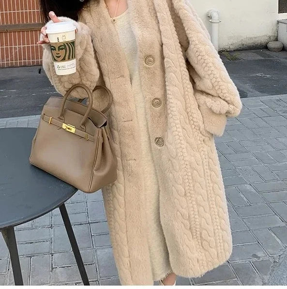 Leya Eco Mink Coat