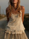 Women's Vintage Daisy Camisole Top elevenforest