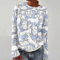 Comstylish Vintage Cute Dog Knitted Warm Women's Sweater