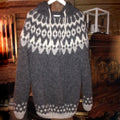 Men'S Vintage Knitted Jacquard Hooded Sweater elevenforest