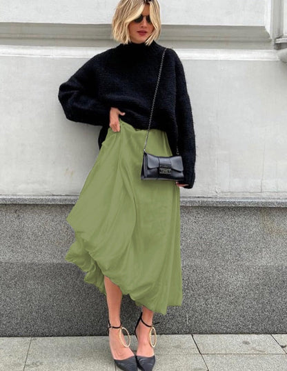 Anna Satin Skirt