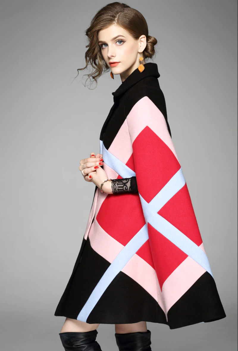 Rosa Batwing Cape Coat