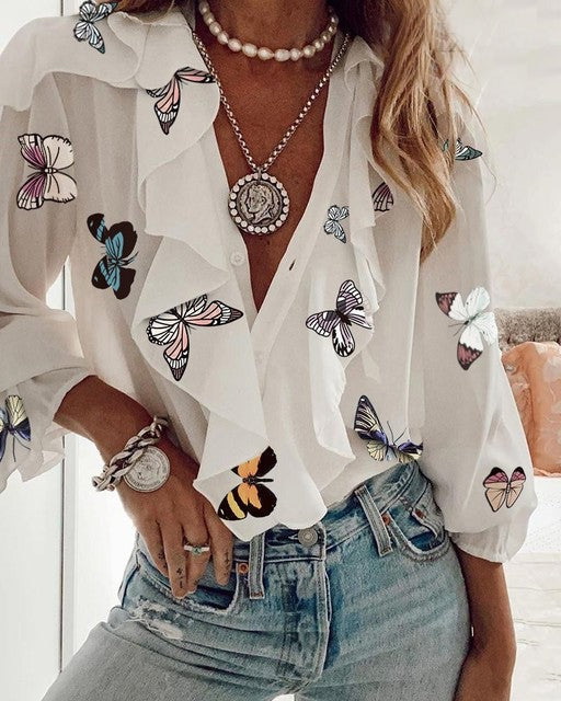 Vera Ruffled Blouse