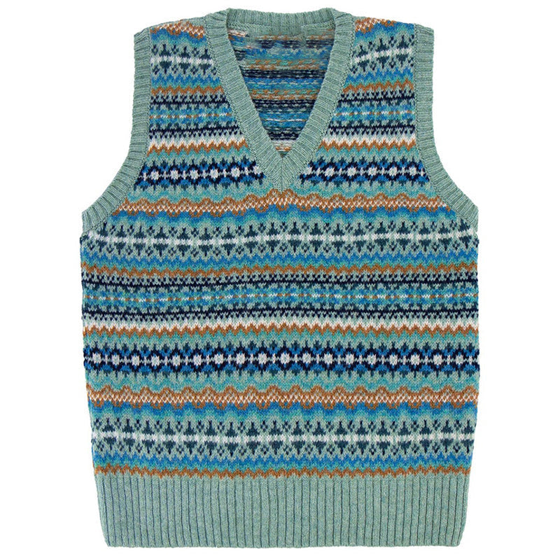 Vintage Geometric Southwest Vest Sweater elevenforest