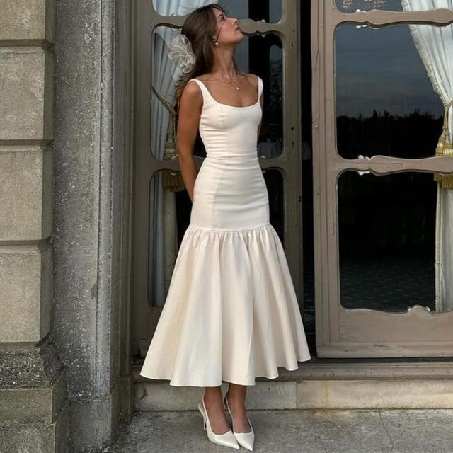 Taruxy Plunge Splice Maxi Dress Outfits for Slim Fit Hip Wrap Party Club Dress Sleeveless Female Summer