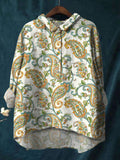 Colorful Paisley Printed Cotton And Linen Shirt