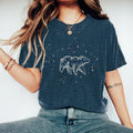 Comstylish Respect The Locals Bear Embroidery Art Print Women's T-shirt