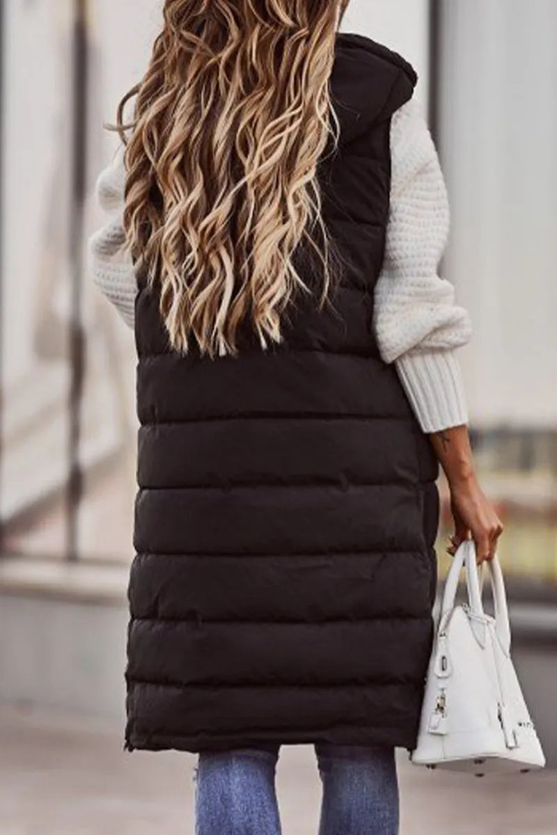 Street Zipper Mandarin Collar Vests(5 Colors)
