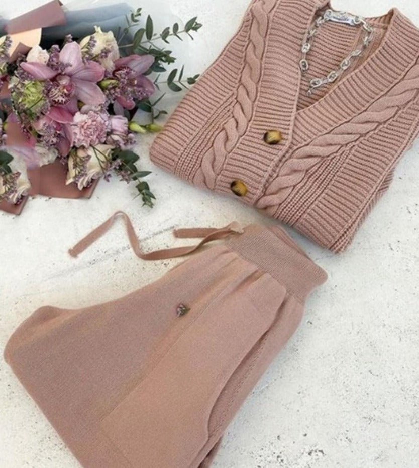 Varvara Cardigan & Pants Set
