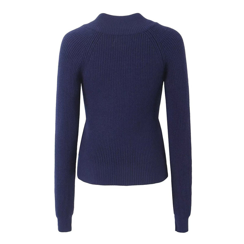 Knitting Cardigan Round Neck Slim Single Breasted Knitwear Autumn Clothing