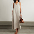 Women's Simple Solid Color Sleeveless Dress elevenforest