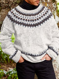 Men's Vintage Jacquard Knit Sweater elevenforest