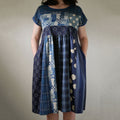 Women’s Vintage Japanese Patchwork Art Midi Dress elevenforest