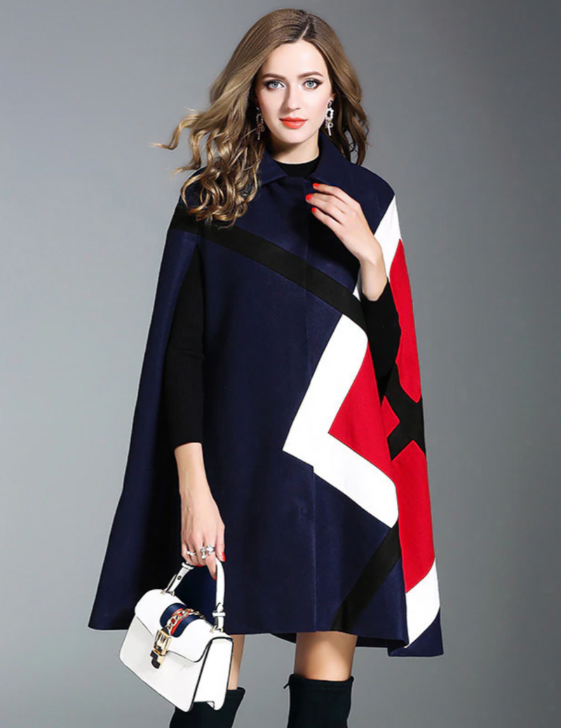 Rosa Batwing Cape Coat
