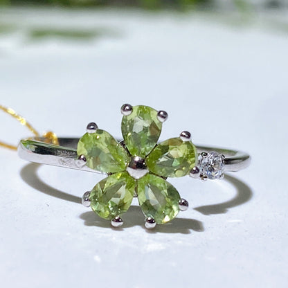 Adjustable Amethyst Crystal Healing Ring for