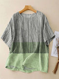 Women's Casual Plaid Print Top 