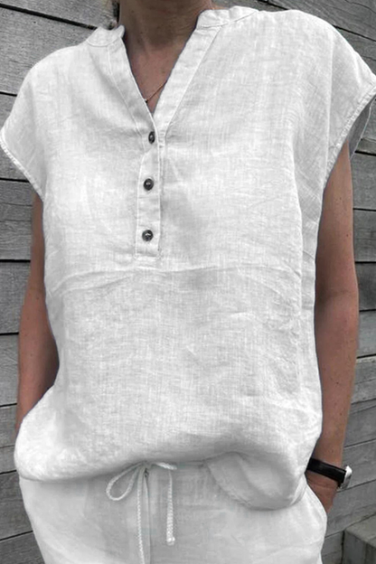 Patchwork V Neck T-shirts(5 Colors)