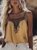 Vintage Western Comfy Linen Cami Top elevenforest