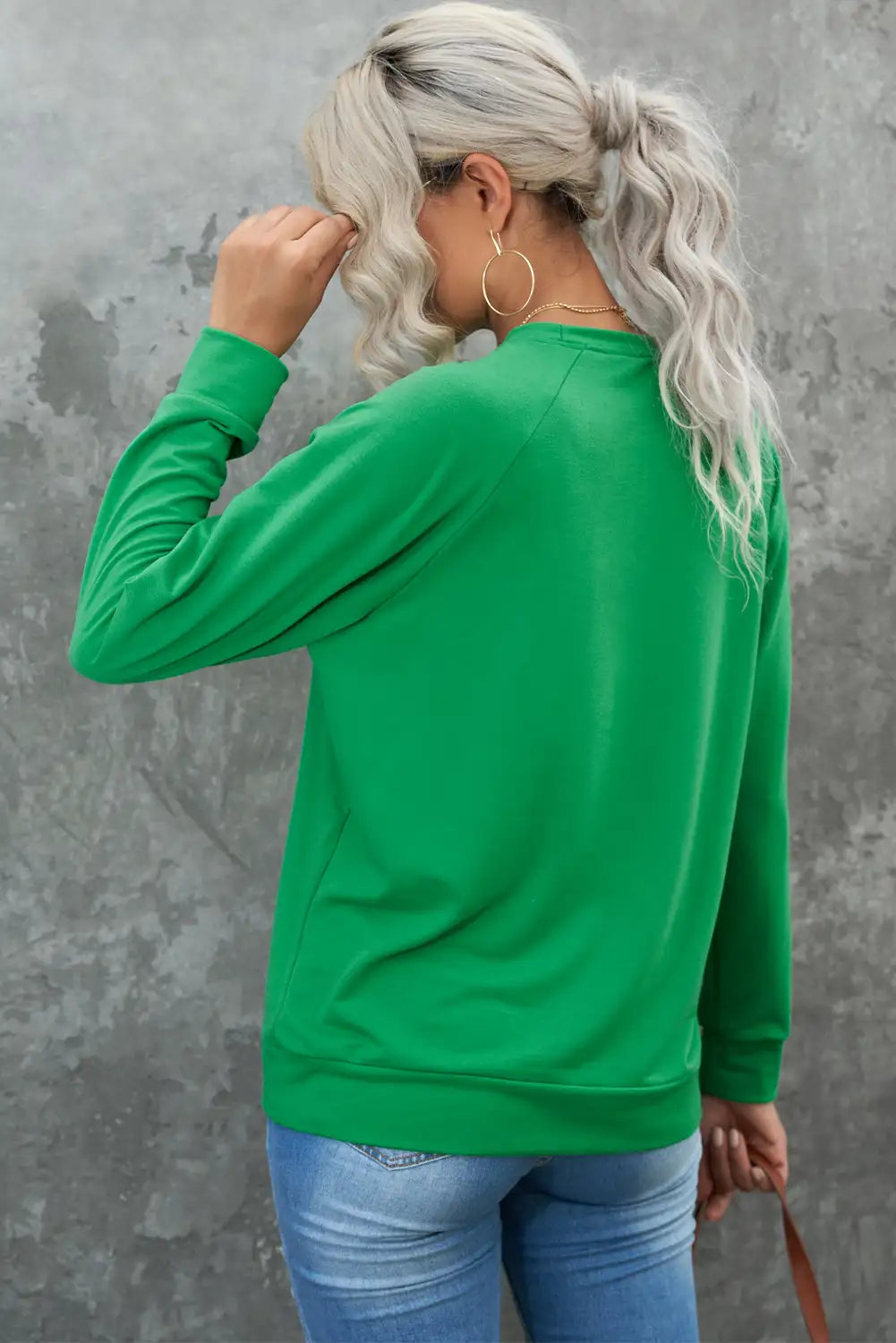 Lucky Green St Patricks Embroidered Sweatshirt