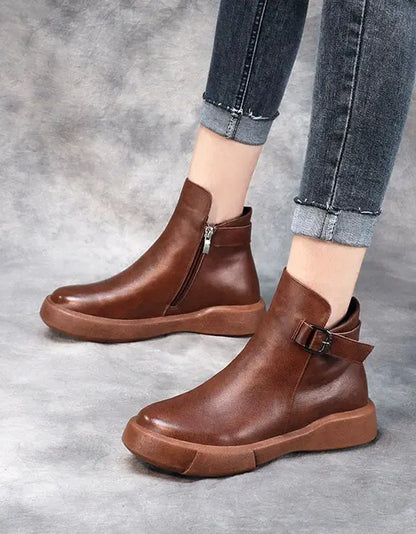 Leather Ankle Boots for