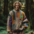 Vintage Classic Kyle Color Block Chunky Cable Cozy Sweater elevenforest