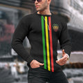 Reggae Lion Fashion Stripes Jacquard Iceland Crew Neck Sweater elevenforest