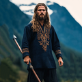 Men's Vintage Viking Urnes Style Cotton And Linen Tunic elevenforest